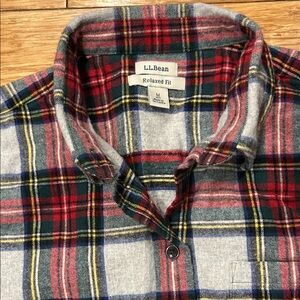 L.L. Bean Women's Relaxed Fit Competition Cottagecore Scotch Plaid Flannel Shirt